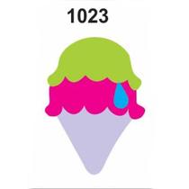 Molde Stencil Sorvete em PVC 15x20cm - Fast Patch