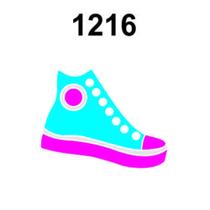 Molde Stencil Tênis Cano Longo em PVC 15x20cm - Fast Patch