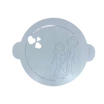 Molde Stencil Wedding Casamento Decorativo Bolo Martellato Molde Stencil Wedding Casamento Decorativo Bolo Martellato