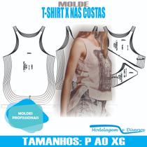 Molde t-shirt em x, modelagem&diversos, p-xg, correios
