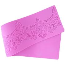 Molde Tapete Silicone Renda De Açucar Bolos R24