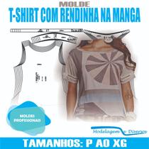 Molde tshirt renda manga, modelagem&diversos, p-xg, correios