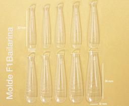 Molde Unha Profissional Nail F1 Bailarina Natural Stiletto