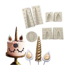 Molde Unicórnio 3D Completo Pasta Artesanato Molde Unicórnio 3D Completo Pasta Artesanato
