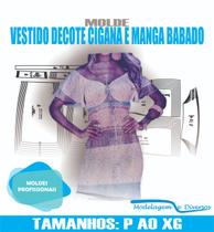 Molde vestido cigana, modelagem&diversos, p-xg, correios