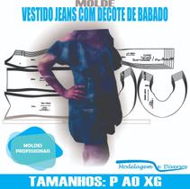 Molde vestido com babado, modelagem&diversos, p-xg, correios