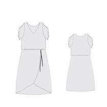 Molde vestido com saia envelope tamanho PP ao EXG by Maísa Rasche