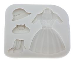 Molde Vestido E Acessórios De Mulher - Gmezn587