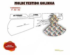 Molde Vestido Golinha , Modelagem&Diversos, P Ao Extg