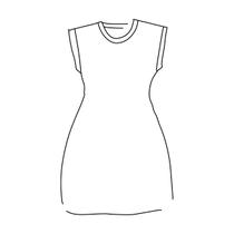 Molde vestido manga japonesa para malha by Marlene Mukai