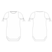 Molde vestido morcego barra Curvada PP ao EXG by Maísa Rasche