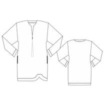 Molde vestido ombro caido tamanho PP ao EXG by Maísa Rasche