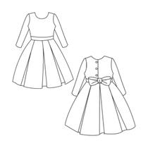 Molde vestido social infantil tamanho 1 ao 10 by Marlene Mukai Molde vestido social infantil tamanho 1 ao 10 by Marlene Mukai