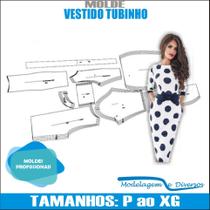 Molde Vestido Tubinho, Modelagem&Diversos, Tamanhos P Ao Xg Molde Vestido Tubinho, Modelagem&Diversos, Tamanhos P Ao Xg