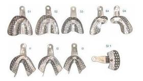 Moldeira Alumínio Perfurada Kit com 9 Odontológica Mac Dental