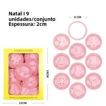 Moldes De Biscoito De Natal 3D Papai Noel E Boneco De Neve 9PCS Cortadores De Confeitaria Ferramenta Moldes De Biscoito De Natal 3D Papai Noel E Boneco De Neve 9PCS Cortadores De Confeitaria Ferramenta