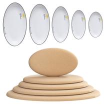 Moldes de cerâmica ORIISIN ovais, 5 peças, para placas de argila Moldes de cerâmica ORIISIN ovais, 5 peças, para placas de argila