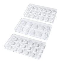 Moldes de chocolate acrílico transparente para panificação e fabricação de doces Moldes de chocolate acrílico transparente para panificação e fabricação de doces