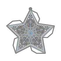 Moldes De Corte De Metal Elegantes Para Decoração De Natal Em Forma De Estrela Para DIY Scrapbook