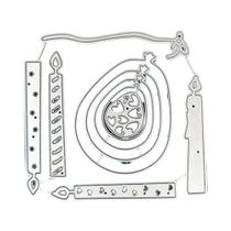 Moldes De Corte De Metal Para Velas Balões DIY Scrapbooking Embossing Álbum De Fotos Artesanato Em