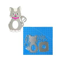 Moldes De Corte Em Metal De Animais: Cão, Gato, Borboleta, Urso, Elefante Para Scrapbook, Cartões E