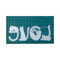 Moldes De Corte Em Metal De Animais Gatos Para Scrapbooking, Artesanato Em Papel E Estênceis De