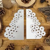 Moldes De Corte Metálico Com Borda De Renda Floral Para Scrapbooking E Relevo Decorativo