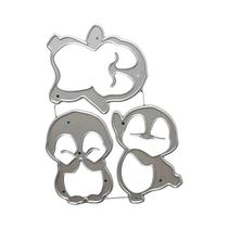 Moldes De Corte Metálico De Animais: Coruja, Cão, Tigre, Lobo Para Scrapbook, Artesanato Em Papel,