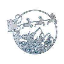 Moldes De Corte Metálico De Natal Para Scrapbooking, Faca Para Artesanato Em Papel, Estêncil De