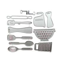 Moldes De Corte Para Scrapbooking De Utensílios De Cozinha DIY, Estênceis De Metal Para Corte E