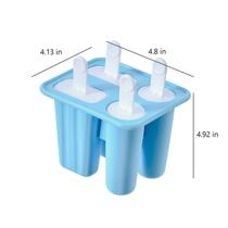 Moldes de gelo de silicone, molde de sorvete de liberação fácil, palito de picolé reutilizável para picolés caseiros e sorvetes Moldes de gelo de silicone, molde de sorvete de liberação fácil, palito de picolé reutilizável para picolés caseiros e sorvetes