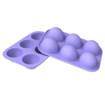 Moldes de meia esfera de silicone de 6 cavidades para mousse e chocolate Moldes de meia esfera de silicone de 6 cavidades para mousse e chocolate