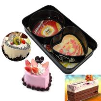 Moldes de panelas de bolo 3 pçs/set moldes de bolo de cozimento redondo coração retângulo molde de bolo bakeware panelas antiaderentes de fundo removível Moldes de panelas de bolo 3 pçs/set moldes de bolo de cozimento redondo coração retângulo molde de bolo bakeware panelas antiaderentes de fundo removível