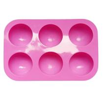 Moldes de panelas de bolo molde de cozimento de pudim bolo em forma de meia bola muffin cupcake cubo de gelo molde de silicone ferramenta de cozimento