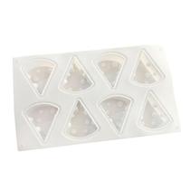 Moldes de panelas de bolo Molde de sabão de silicone em forma de queijo de 8 cavidades