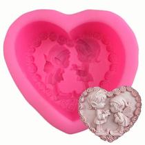Moldes de panelas de bolo novo casal amor forma de fada aromaterapia molde de gesso 2pcs