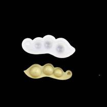 Moldes de panelas de bolo novo molde de cola em forma de ervilha 2pcs Moldes de panelas de bolo novo molde de cola em forma de ervilha 2pcs