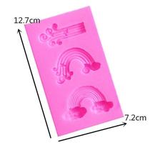Moldes de panelas de bolo novo molde de gesso aromático em forma de arco-íris molde de decoração de bolo em forma de ondas 1pc Moldes de panelas de bolo novo molde de gesso aromático em forma de arco-íris molde de decoração de bolo em forma de ondas 1pc