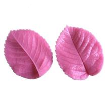 Moldes de panelas de bolo novo molde de silicone em forma de folha bolo em forma de folha decora o molde 2pcs/set