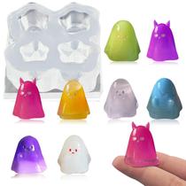 Moldes de resina de silicone BROVITI Mini Ghost para decoração DIY