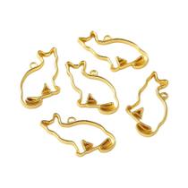 Moldes De Resina De Silicone Para Joias DIY, Moldes Geométricos Oco Com Moldura Metálica, 5 Peças Moldes De Resina De Silicone Para Joias DIY, Moldes Geométricos Oco Com Moldura Metálica, 5 Peças