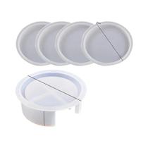 Moldes De Resina De Silicone Para Porta-copos, Formatos Redondos, Quadrados E Octogonais, Moldes De