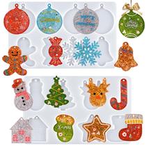 Moldes de Resina para Enfeites de Natal - 16 Cavidades