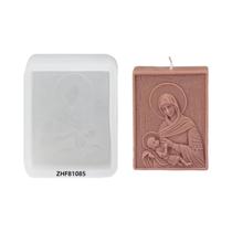 Moldes De Silicone 3D Da Família Jesus E Virgem Maria, Velas Religiosas Católicas Aromáticas Para