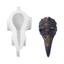 Moldes De Silicone 3D De Crânio De Gavião Para Artesanato Em Resina, Velas E Gesso, Decoração Gótica Moldes De Silicone 3D De Crânio De Gavião Para Artesanato Em Resina, Velas E Gesso, Decoração Gótica
