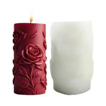 Moldes de Silicone de Alta Qualidade para Velas Aromáticas Série Rosa, Design Criativo de Velas Moldes de Silicone de Alta Qualidade para Velas Aromáticas Série Rosa, Design Criativo de Velas