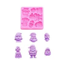 Moldes De Silicone De Natal: Meias De Natal, Floco De Neve, Chapéu De Papai Noel, Fondant, Açúcar, Moldes De Silicone De Natal: Meias De Natal, Floco De Neve, Chapéu De Papai Noel, Fondant, Açúcar,