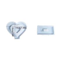 Moldes De Silicone Em Forma De Coração Para Resina, 2 Peças, Para Moldagem De Epóxi Em Moldes De Silicone Em Forma De Coração Para Resina, 2 Peças, Para Moldagem De Epóxi Em