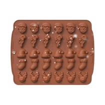 Moldes de Silicone para Assados de Natal 5 em 1 - BPA Free - Biscoitos e Doces