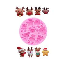 Moldes De Silicone Para Bells De Natal, Boneco De Neve E Casa De Neve Para Fondant, Acessórios De